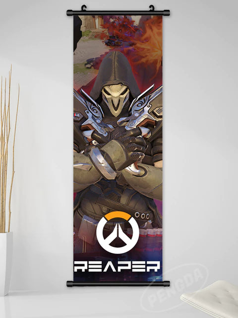 Canvas Overwatch Print Hanging Scrolls Poster
