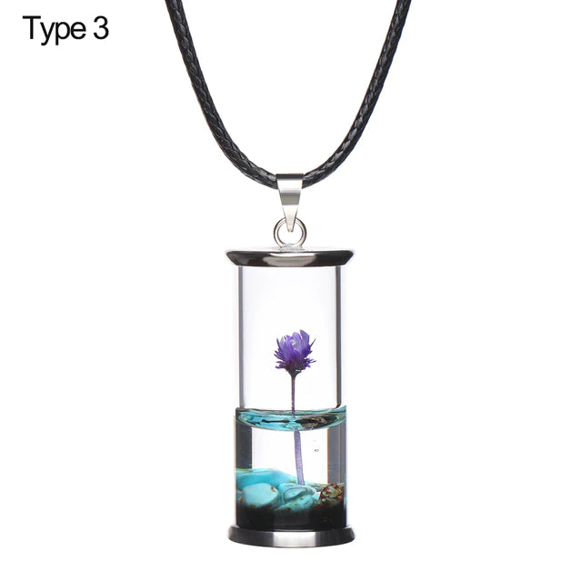 Permanent Time Lucky Charm Crystal Vial Necklace Wishing Bottle Pendant  Luminous Drifting Jar – the best products in the Joom Geek online store